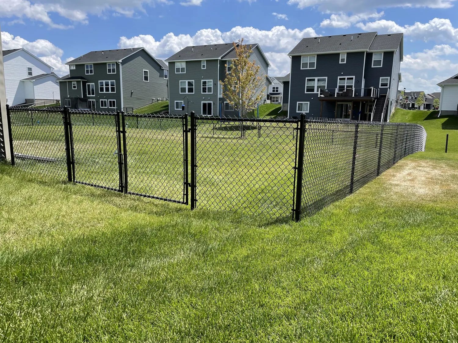 chain link fence project in the Twin Cities