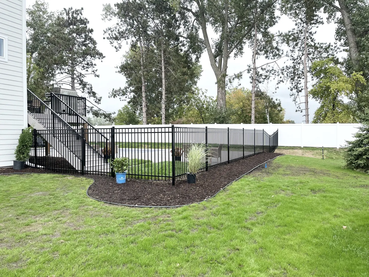 ornamental steel fence project in the Twin Cities