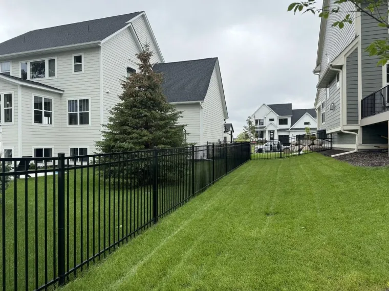 Steel ornamental fence installed in the Twin Cities